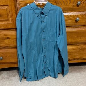 Van Heusen Classic Fit Teal Dress Shirt